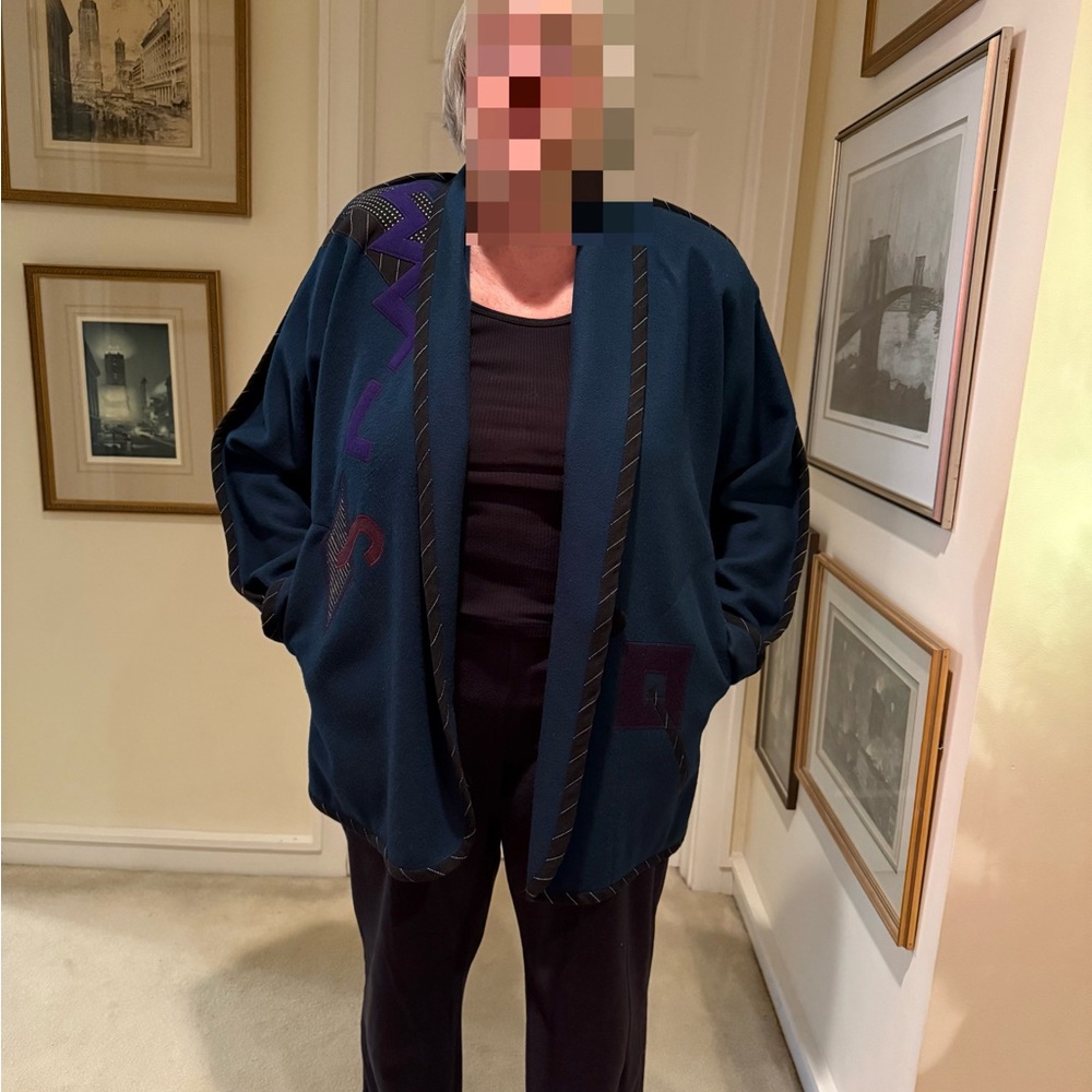 Vintage Beppa wool oversized art coat